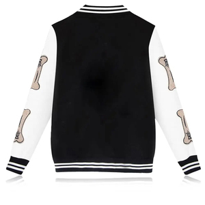 Chaqueta Varsity Transpirable para Hombre OEM con Bordado Chenille y Mangas de Cuero, Chaqueta Varsity de Baloncesto Personalizada con Diseño de Equipo Americano a la Moda - Product Image 4