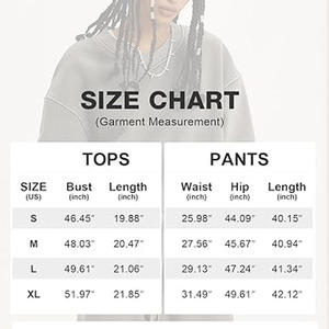 Oversized Gray Cotton Fleece <b>Pullover</b> Sweatshirt Unisex O-Neck Regular Fit Autumn Solid Color Knitted Breathable Sweatshirt Set - Product Image 4