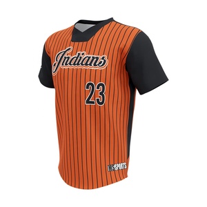 Camisetas de béisbol de alta calidad personalizadas para jóvenes unisex, camisetas transpirables con cuello en V, camisetas de béisbol con estampado de sublimación - Product Image 5