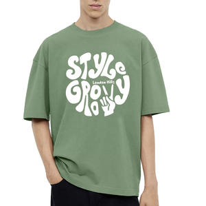 T-shirt personnalisé pour homme en mélange polyester/coton, sérigraphie, anti-boulochage, respirant - Product Image 3