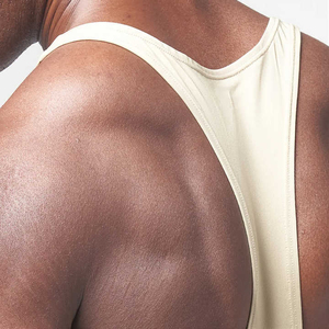 100% Cotton Y-Back Tank Top for <b>Men</b> Quick Dry <b>Stringer</b> <b>Vest</b> for Fitness Gym Training Workout Muscle Shirt <b>Stringers</b> Plus Size - Product Image 2