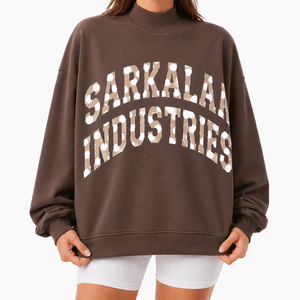 Sudadera Personalizada para Mujer con Cuello Alto, Algodón Suave, Hombros Caídos, Mangas Largas, Logotipo Personalizado y Etiqueta en el Cuello, Precio al por Mayor OEM - Product Image 1