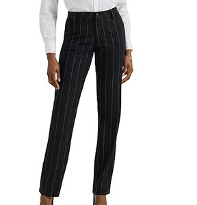 Pantalones Casuales de Cintura Media para Mujer, de Lona, Lavado Ácido, Cierre de Botones, Transpirables, Ligeros, para Oficina, Trabajo, Suministro Directo de Fábrica - Product Image 5