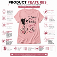 Kaos Wanita Warna Pink Kerah Bulat Lengan Pendek Bahan Bernapas Berkualitas Tinggi Cetak Huruf Kasual Regular Fit 100% Katun Jersey 180g