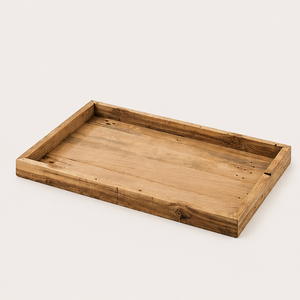Wholesale Handmade Rustic Rectangle Wooden Serving Tray Eco-Friendly Solid <b>Pine</b> Wood Decorative Tray For Home And Hotel Decor - Product Image 5