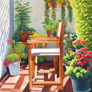 Fauteuil de Réalisateur Pliable Écologique Contemporain Love pour l'Extérieur, le Salon et la Salle à Manger - Product Image 1