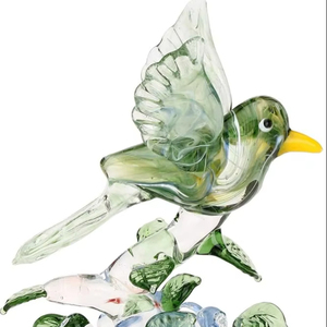 Large Handmade Giraffe Sculpture <b>Easter</b> Decor Toy Lampwork Collectible Miniature Hanging Deer Hand Blown Murano Art Glass Wild - Product Image 1