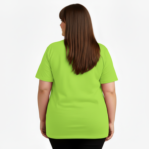 เสื้อยืดผู้หญิงทรงหลวม OEM แบรนด์ส่วนตัว ผ้าฝ้ายพรีเมียม โรงงานผลิตเสื้อยืด - Product Image 2