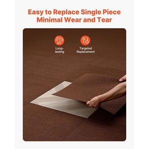 Paquete de 20 Baldosas de Alfombra Autoadhesivas de 24x24 Pulgadas, Alfombra Cuadrada Comercial para Piso, Acolchada, Sin Costuras - Product Image 6