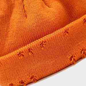 Bonnet d'hiver unisexe en tricot chaud, style délavé avec revers roulé, doux et extensible, bonnet ajusté, logo personnalisé, streetwear, bonnet d'hiver - Product Image 3