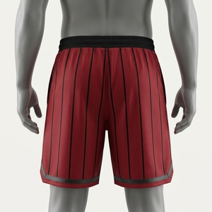 Men Breathable Mesh Sports Shorts Quick Dry Athletic Training Shorts with <b>Elastic</b> Waist and Side Pocket Design - Product Image 3