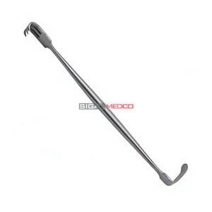 Rétracteur Miller Sharp 6 3/8 pouces à double extrémité, instrument chirurgical dermatologique en acier inoxydable, outil de rétraction cutanée de précision - Product Image 2