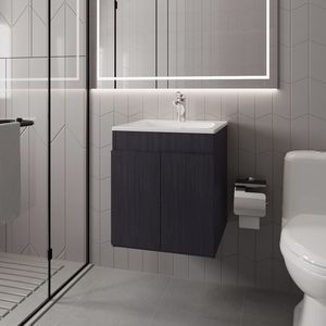 Shoshoni Wengue Two-Door <b>Bathroom</b> <b>Vanity</b> - Product Image 1