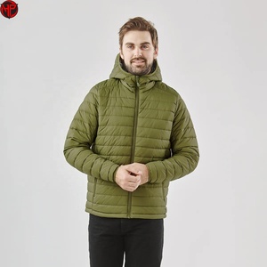 Veste en duvet de laine légère de haute qualité pour homme, style bulle à capuche, avec design sans couture, veste matelassée - Product Image 1