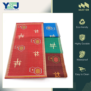 Fabricant en gros vendant des tapis d'extérieur de qualité supérieure résistants à la corrosion, 100% polypropylène, tapis jacquard en plastique de Thaïlande - Product Image 6