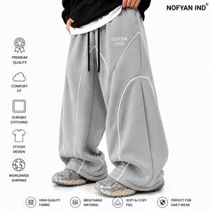 Fabricant de pantalons de survêtement surdimensionnés en marque blanche OEM, vente en gros de joggers streetwear haut de gamme, pantalons de survêtement amples de haute qualité - Product Image 1
