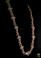 Laris Manis Rantai Cuban Link Hip Hop Mewah Berlian Imitasi Moissanite Perak Sterling 925 11mm Stok Tersedia