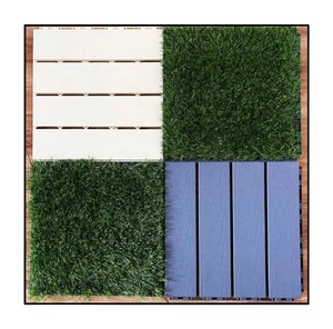 Dalles de terrasse emboîtables antidérapantes pour jeux en plein air et aménagement paysager, style gazon naturel, pour usage intérieur et extérieur - Product Image 3