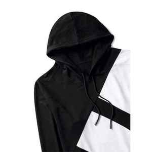 Sweat-shirt à capuche uni personnalisé pour homme - Coton/Polyester, séchage rapide et respirant, style streetwear décontracté hiver, hip-hop - Product Image 2