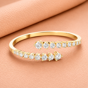 Pulsera de Diamantes Chapada en Oro Rosa de 14 Quilates, Corte Brillante, Diamantes Naturales, Estilo Moderno, Regalo de Joyería para Boda, VVS1-VVS2 - Product Image 2
