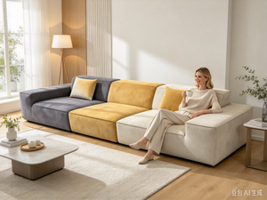 Divano Componibile Moderno con Design ad Angolo Quadrato per Salotti <span class=keywords><strong>e</strong></span> Appartamenti di Lusso - Product Image 3