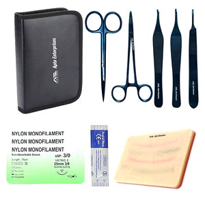 Kit d'entraînement à la suture en acier inoxydable pour la pratique médicale, instruments chirurgicaux, kit chirurgical complet en gros - Product Image 1