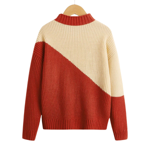 Pull en coton pour enfants, fabrication OEM, doux, respirant, tricot écologique, pull chaud avec poche avant, approvisionnement en gros pour l'hiver - Product Image 2