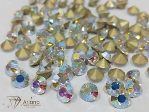 Cristales Chaton Aurora Boreal AB para la Creación de Joyas, Piedras de Cristal Facetadas de Primera Calidad, Gemas Sueltas AB - Product Image 1