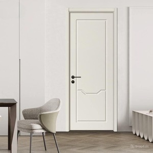 Porte en bois moderne à panneau plat 900x2200 mm, portes d'entrée intérieures en MDF de haute qualité pour projets hôteliers, appartements, villas et salles de bain - Product Image 6