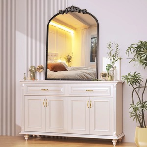 Traditional <b>Arched</b> Metal <b>Frame</b> Wall Mirror Decorative Home Accent Glass Mirror for Interior Design At Cheap Price - Product Image 4