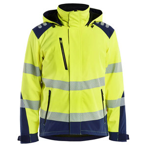 เสื้อแจ็คเก็ตนิรภัยสำหรับงานก่อสร้างในฤดูหนาว แบบสะท้อนแสง กันน้ำ ผ้า softshell สำหรับเจ้าหน้าที่รักษาความปลอดภัย - Product Image 3