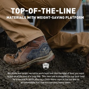 Todos los tipos de botas de trabajo industriales Timberland PRO para hombre, modelo Boondock, de 6 pulgadas, con punta de seguridad compuesta, impermeables. - Product Image 6