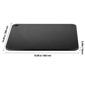 Pietra per Pizza in Acciaio al Carbonio Pretrattata 16 X 14.5 X 3/8, 20 Volte Più Conduttiva, Piastra in Acciaio per Pizza Pronta per il Forno - Product Image 2