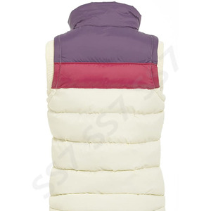 Chaleco Acolchado Premium 100% Poliéster sin Mangas con Cremallera para Invierno para Mujer, Venta al por Mayor, OEM Personalizado - Product Image 2