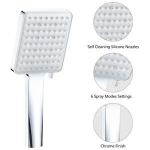 Chrome Handheld <b>Shower</b> Faucet High Pressure Multi-Function for the <b>Shower</b> Room <b>Accessories</b> - Product Image 5