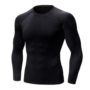 T-shirt de compression pour hommes, respirant, séchage rapide, vêtements de sport, course à pied, entraînement, fournisseurs, manches courtes - Product Image 2