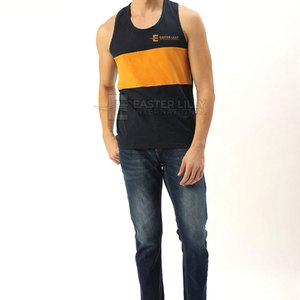 Ropa de Gimnasio sin Mangas, Nuevo Estilo, Camisetas de Tirantes para Hombre en Stock, Hechas de Algodón y Poliéster - Product Image 5