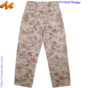 Pantalones holgados estampados para hombre, cinco bolsillos, cintura media, BCI, reciclados, transpirables, de 8.55oz, teñidos en prenda para otoño, MASTER TEXTILE - Product Image 3