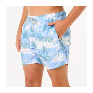 High Street Custom Printed Solid Casual Satin Swim <b>Trunks</b> 4 Way Stretch <b>Mens</b> Beach Shorts Soft Fabric Lightweight - Product Image 3