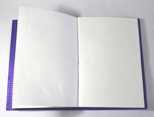 Camelon Exports - Diario de Viaje de Papel de Algodón Hecho a Mano, Tapa Dura Reciclada, 48 Hojas, Diseño Único y Elegante con Relieve Metálico Azul - Product Image 3