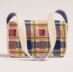 Sac à bandoulière tendance pour femme, brodé de perles florales personnalisées, idéal pour les événements, les fêtes et les cadeaux, un objet de mode artisanal. - Product Image 1