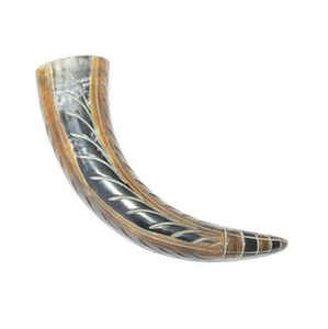 Buffalo <b>Decorative</b> Horn Home <b>Decor</b> Item Buffalo Horn <b>Decorative</b> item Stainless Steel Stand Desktop <b>Decorative</b> Horn - Product Image 2