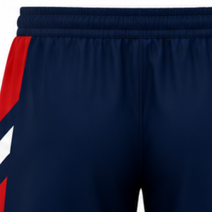 Pantalones Cortos de Voleibol Azul Marino y Rojo, Uniformes Deportivos, Ropa Deportiva de Equipo, Ropa de Entrenamiento con Diseño Lateral a Color - Product Image 3