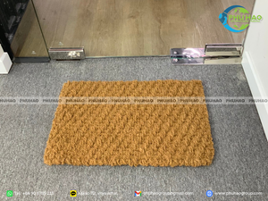 Tapis en fibre de coco naturelle fait à la main pour la décoration intérieure - Product Image 5