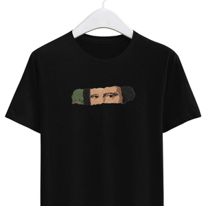 Camiseta Negra de Manga Corta para Hombre, con Estampado Frontal, Cuello Redondo, Corte Regular, Tejido de Punto, Secado Rápido, Transpirable, Estilo Urbano - Product Image 4