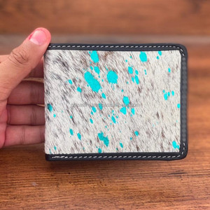 กระเป๋าสตางค์หนังแท้แบบพับสองทบสำหรับผู้ชายหนังวัวแท้หรูหราดีไซน์ใหม่มีที่ใส่บัตรของขวัญเงินสดสำหรับผู้ชาย - Product Image 3