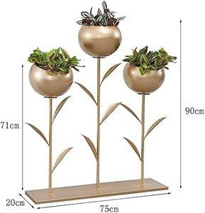 Support à fleurs en métal, support pour plantes en pot, support à fleurs géométrique décoratif en fer forgé, support moderne en métal pour plantes en pot - Product Image 3