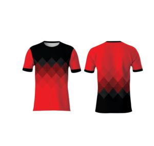 เสื้อยืดพรีเมียม 100% โพลีเอสเตอร์ แบบลำลอง ถักทอ ระบายอากาศได้ดี แห้งเร็ว พิมพ์ลายทั่วตัว คอโอ แขนสั้น พิมพ์ลายโลโก้ด้านหน้า - Product Image 4