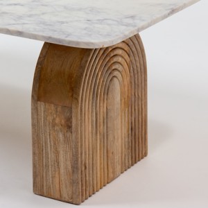 Table basse Vandana Astra Maxima avec plateau en marbre pour salon moderne et décoration contemporaine - Product Image 4