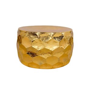 High-End Geometric Metal Coffee <b>Table</b> with Marble Finish Top Contemporary Center <b>Table</b> Design - Product Image 5